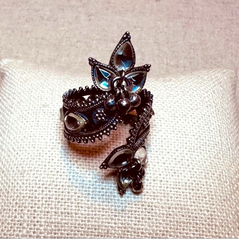 Vintage | Ring | Kundan Silver Ring | Ethnic | Boho | Festival |